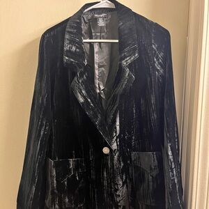 Wrangler Retro Black Velvet Jacket